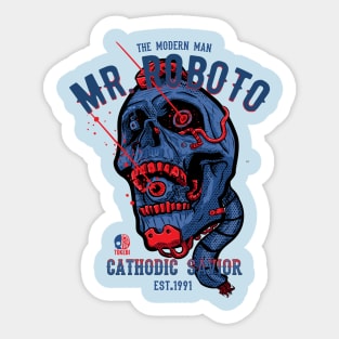 Tokebi's Mr. Roboto Cyberpunk Skull Sticker